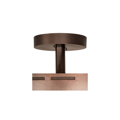 Cilindro Bulle 70" Wide LED Semi-Flush Waterfall Ceiling Fixture