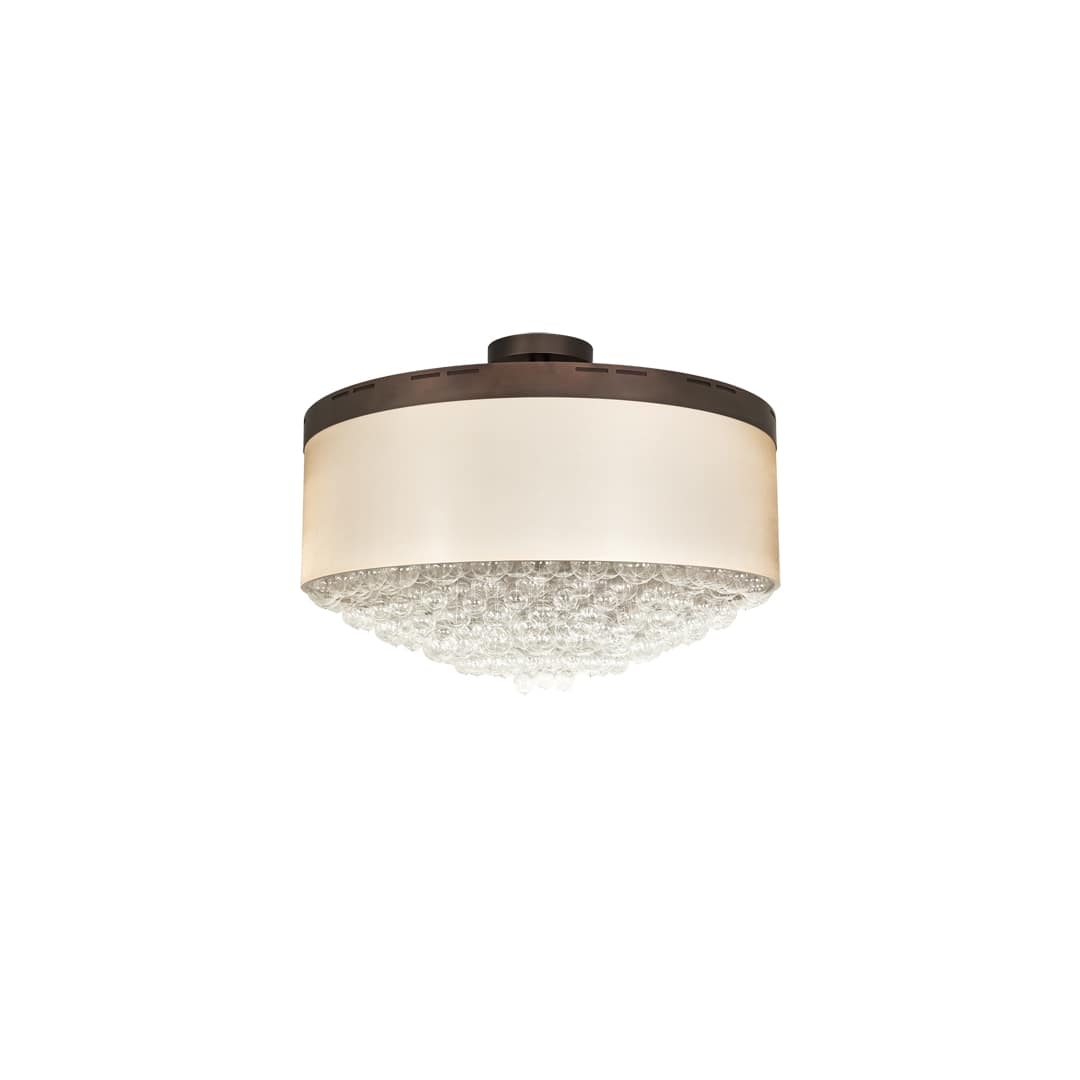 Cilindro Bulle 70" Wide LED Semi-Flush Waterfall Ceiling Fixture