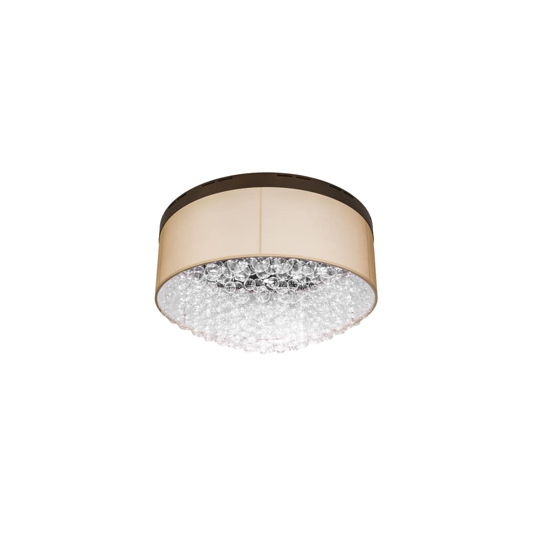 Cilindro Bulle 70" Wide LED Semi-Flush Waterfall Ceiling Fixture