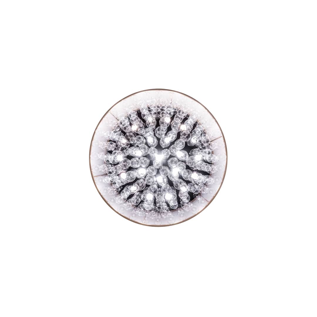 Cilindro Bulle 70" Wide LED Semi-Flush Waterfall Ceiling Fixture