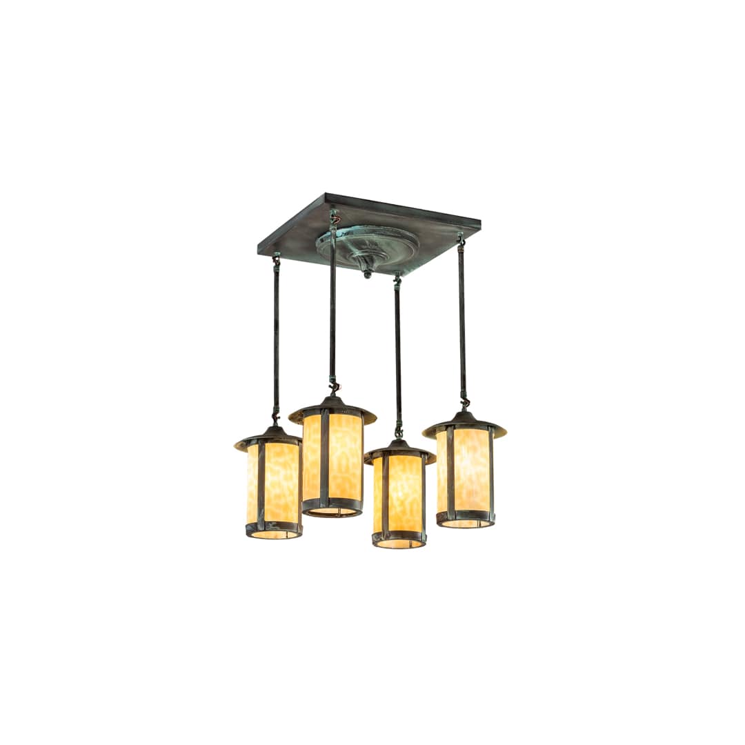 Fulton Prime 4 Light 27" Wide Semi-Flush Ceiling Fixture
