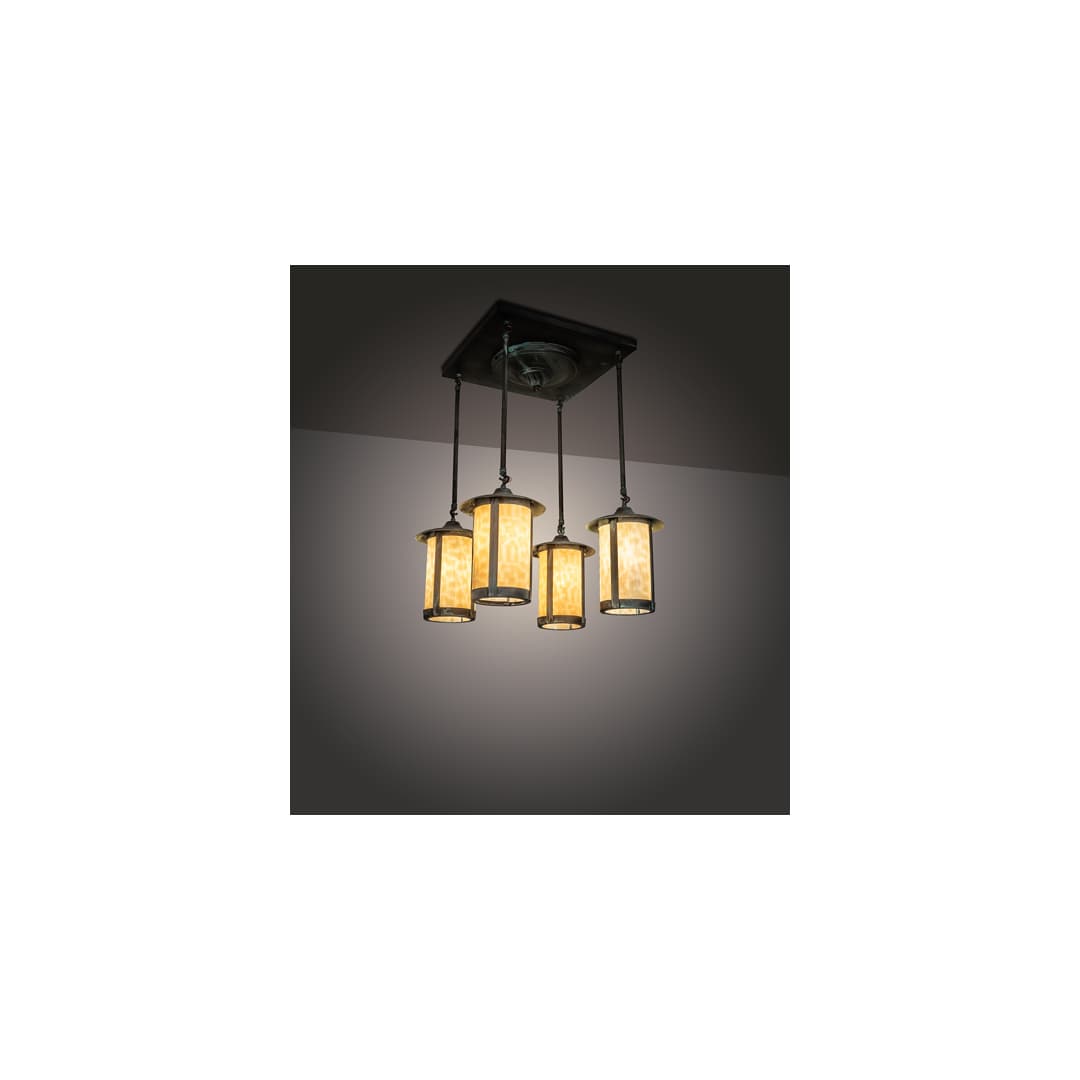 Fulton Prime 4 Light 27" Wide Semi-Flush Ceiling Fixture