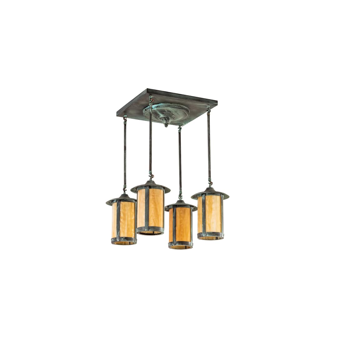 Fulton Prime 4 Light 27" Wide Semi-Flush Ceiling Fixture