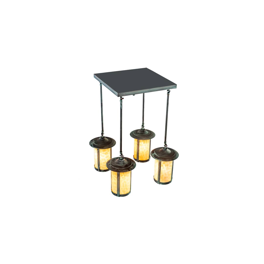 Fulton Prime 4 Light 27" Wide Semi-Flush Ceiling Fixture