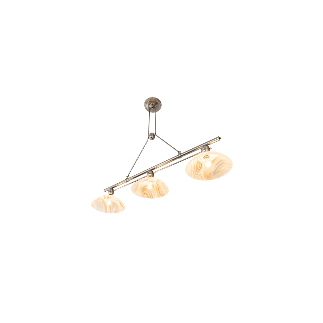 3 Light 70" Wide Linear Pendant