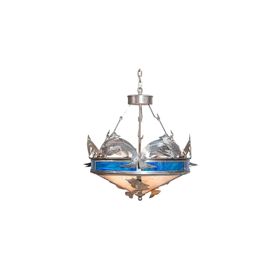 4 Light 27" Wide Abstract Pendant