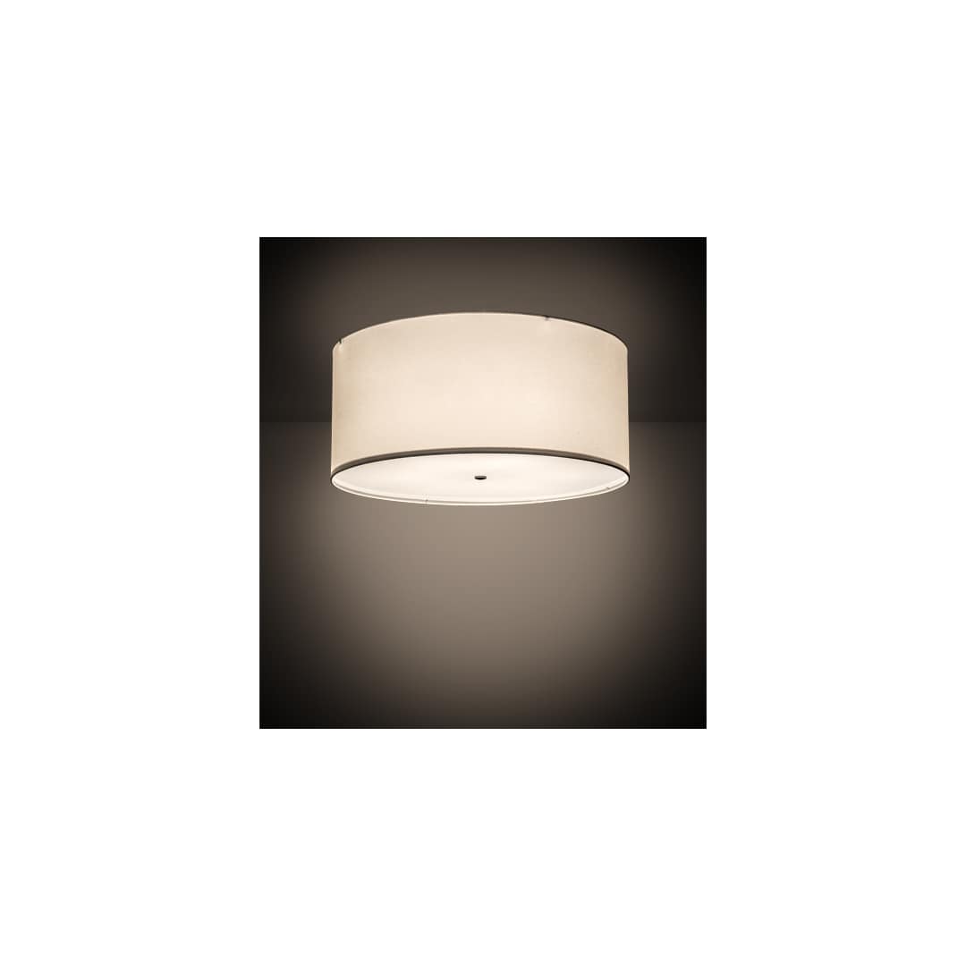 Cilindro 6 Light 36" Wide Semi-Flush Drum Ceiling Fixture - Nickel Finish