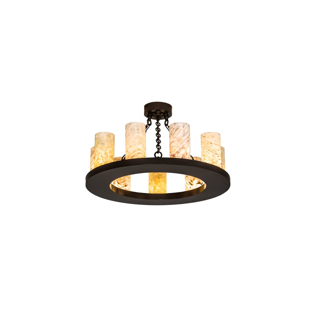 Loxley 9 Light 30" Wide Semi-Flush Ceiling Fixture