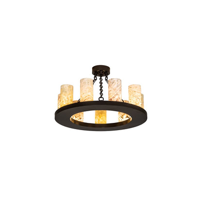 Loxley 9 Light 30" Wide Semi-Flush Ceiling Fixture