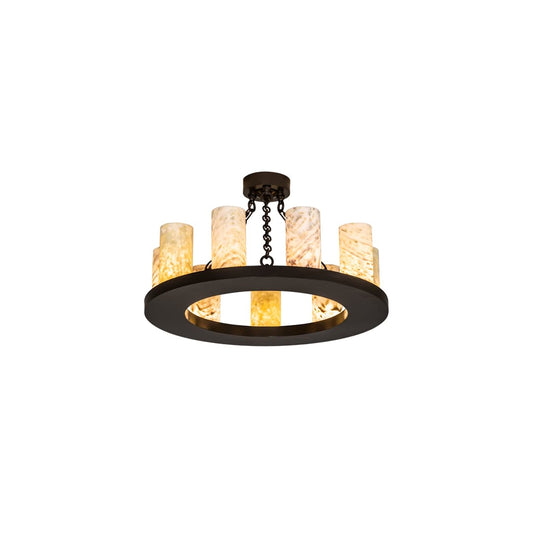 Loxley 9 Light 30" Wide Semi-Flush Ceiling Fixture