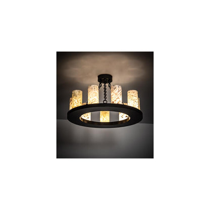Loxley 9 Light 30" Wide Semi-Flush Ceiling Fixture