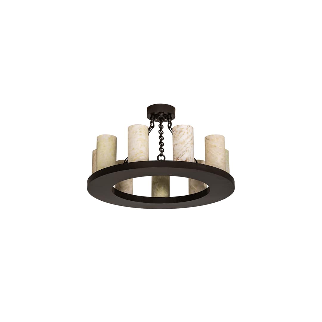 Loxley 9 Light 30" Wide Semi-Flush Ceiling Fixture