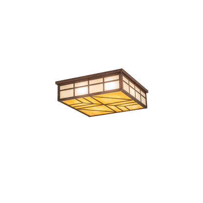 Santa Fe 4 Light 39" Wide Flush Mount Square Ceiling Fixture