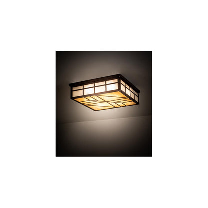 Santa Fe 4 Light 39" Wide Flush Mount Square Ceiling Fixture