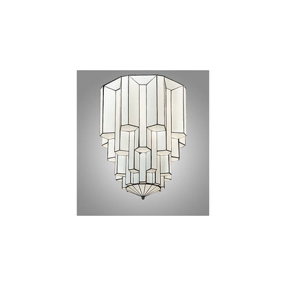Paramount 24" Wide Flush Mount Waterfall Ceiling Fixture - Antique Iron Gate Finish - GU24 Bulb Base