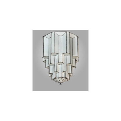 Paramount 24" Wide Flush Mount Waterfall Ceiling Fixture - Antique Iron Gate Finish - GU24 Bulb Base
