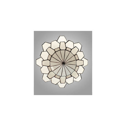 Paramount 24" Wide Flush Mount Waterfall Ceiling Fixture - Antique Iron Gate Finish - GU24 Bulb Base