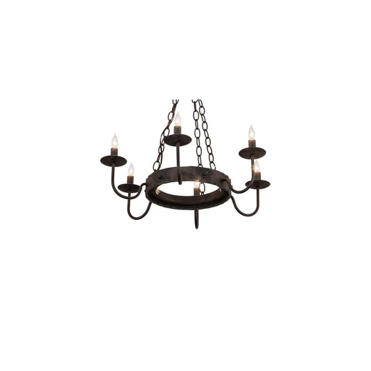 Edinburgh 6 Light 24" Wide Taper Candle Style Chandelier