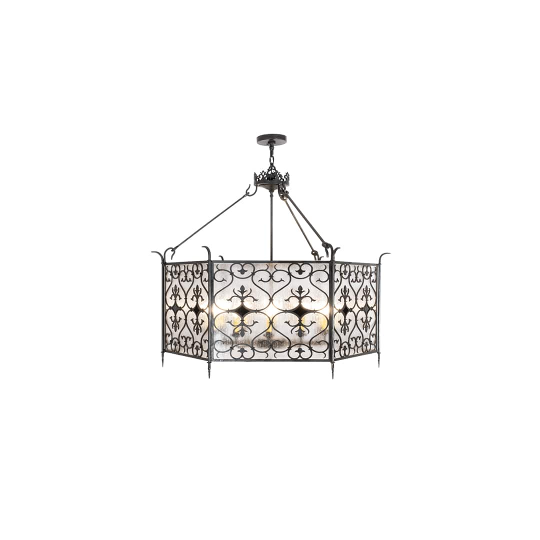 12 Light 48" Wide Taper Candle Pendant