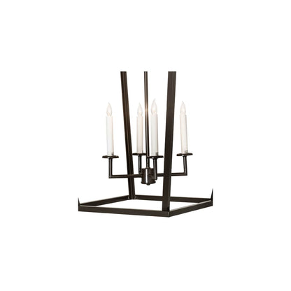 4 Light 34" Wide Taper Candle Pendant