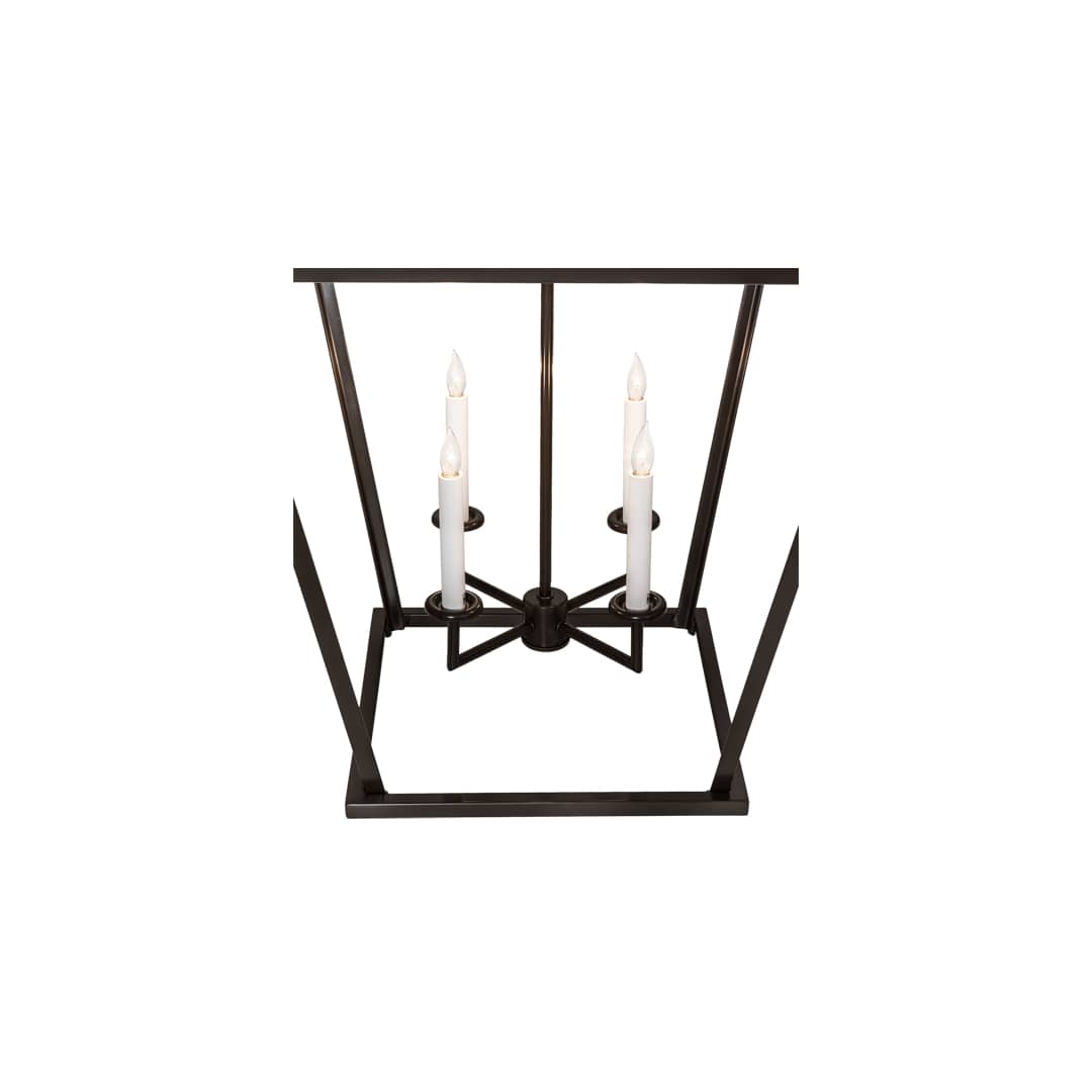 4 Light 34" Wide Taper Candle Pendant