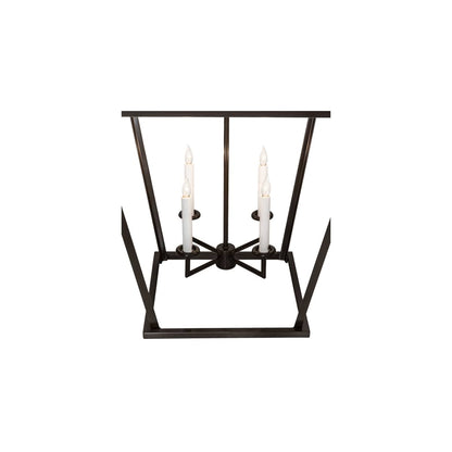 4 Light 34" Wide Taper Candle Pendant