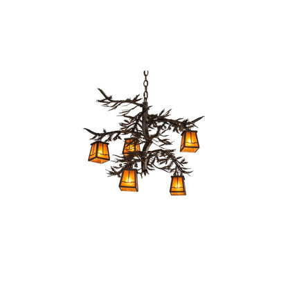 Pine Branch 5 Light 29" Wide Chandelier