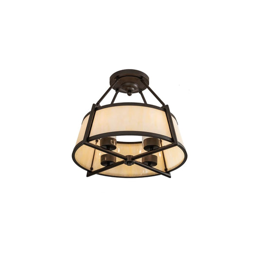 Cilindro Lucy 4 Light 24" Wide Semi-Flush Ceiling Fixture