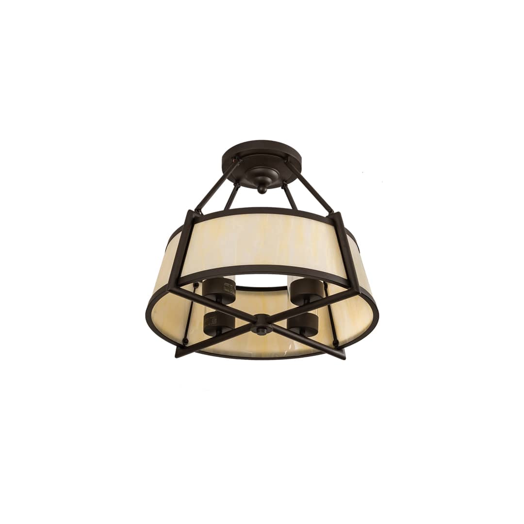 Cilindro Lucy 4 Light 24" Wide Semi-Flush Ceiling Fixture
