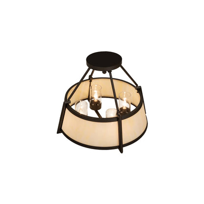 Cilindro Lucy 4 Light 24" Wide Semi-Flush Ceiling Fixture
