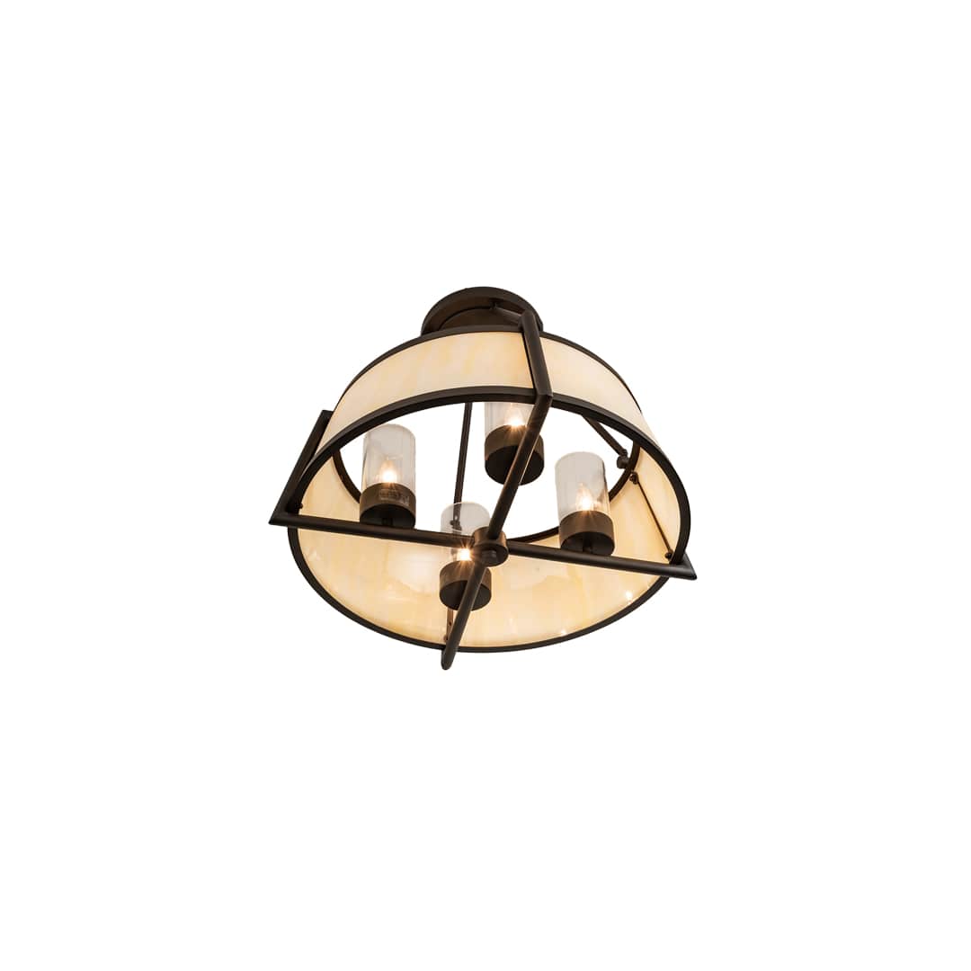 Cilindro Lucy 4 Light 24" Wide Semi-Flush Ceiling Fixture