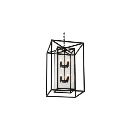 8 Light 35" Wide Taper Candle Pendant