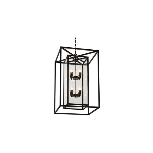 8 Light 35" Wide Taper Candle Pendant