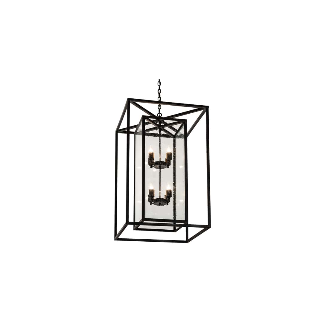 8 Light 35" Wide Taper Candle Pendant