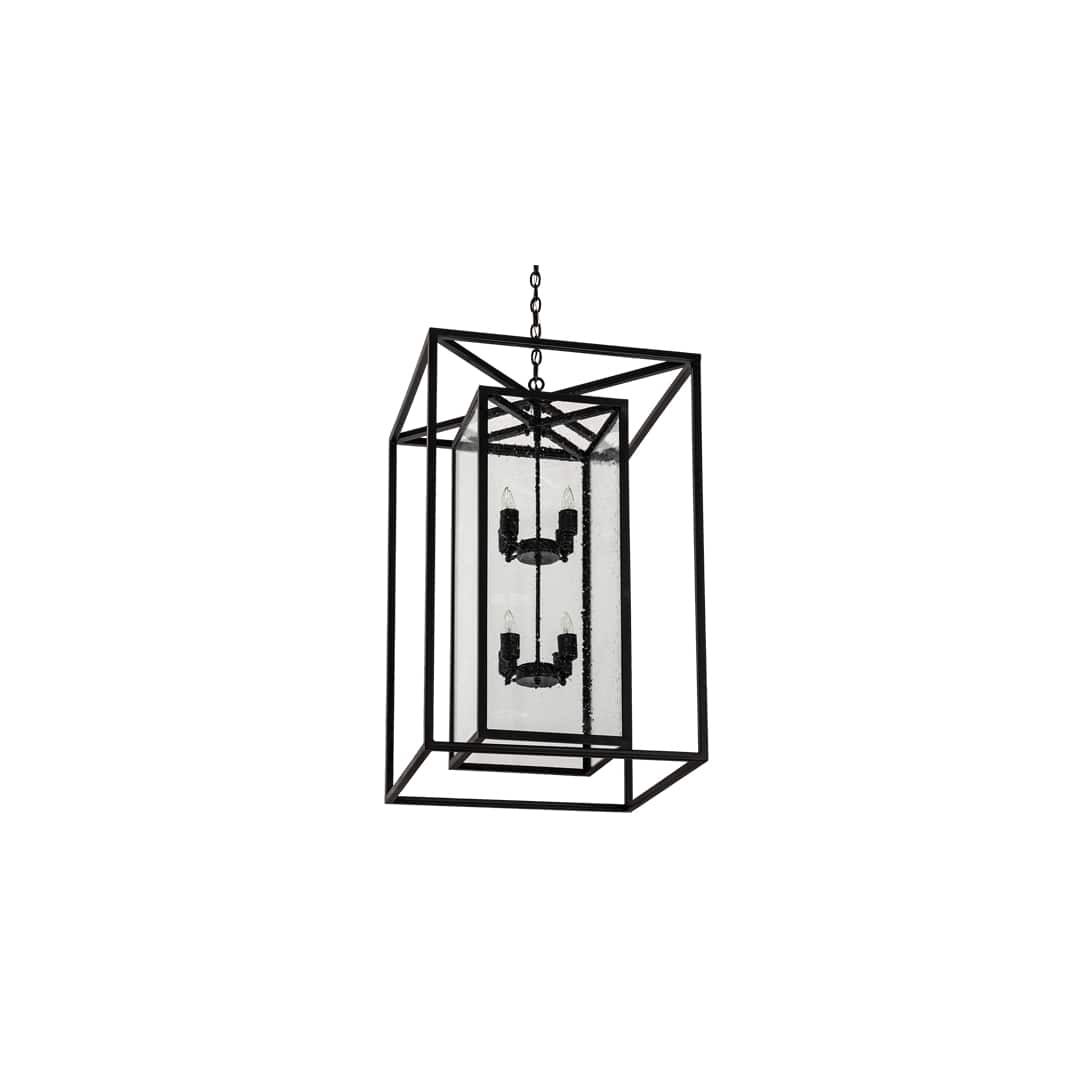 8 Light 35" Wide Taper Candle Pendant