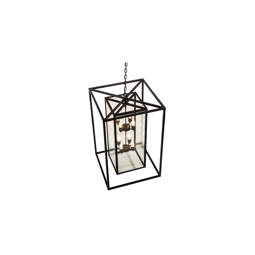 8 Light 35" Wide Taper Candle Pendant