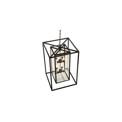 8 Light 35" Wide Taper Candle Pendant