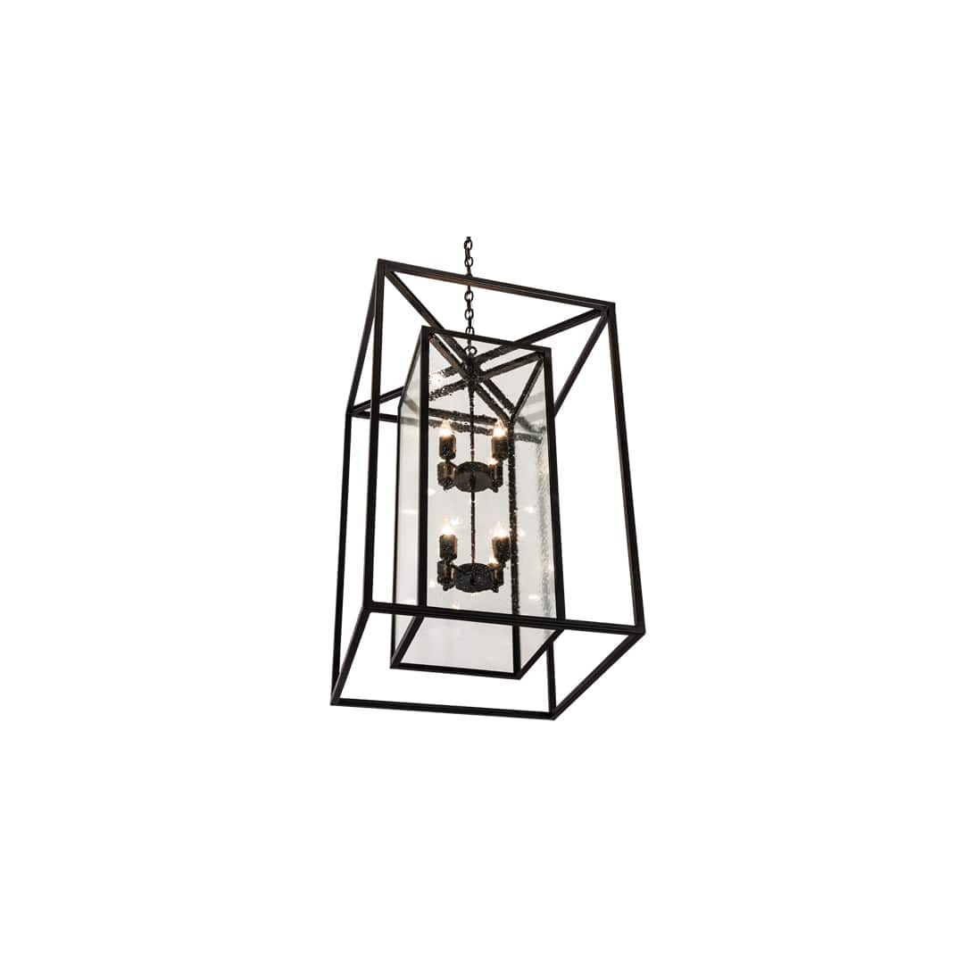 8 Light 35" Wide Taper Candle Pendant