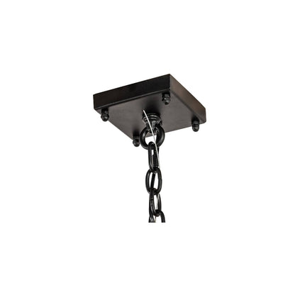 8 Light 35" Wide Taper Candle Pendant