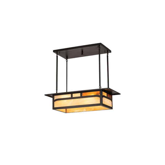 4 Light 34" Wide Linear Pendant