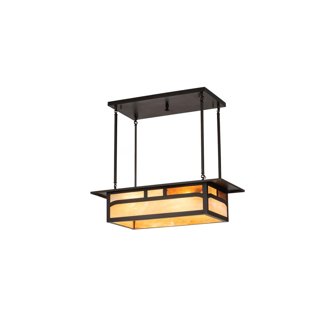 4 Light 34" Wide Linear Pendant