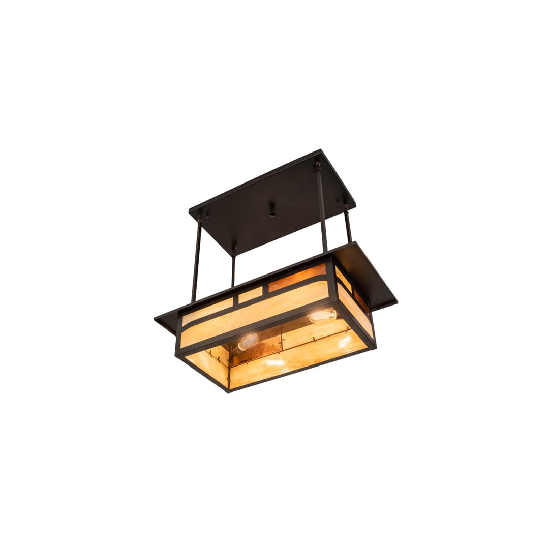 4 Light 34" Wide Linear Pendant