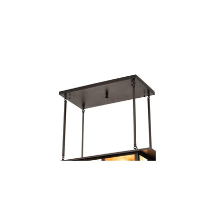 4 Light 34" Wide Linear Pendant