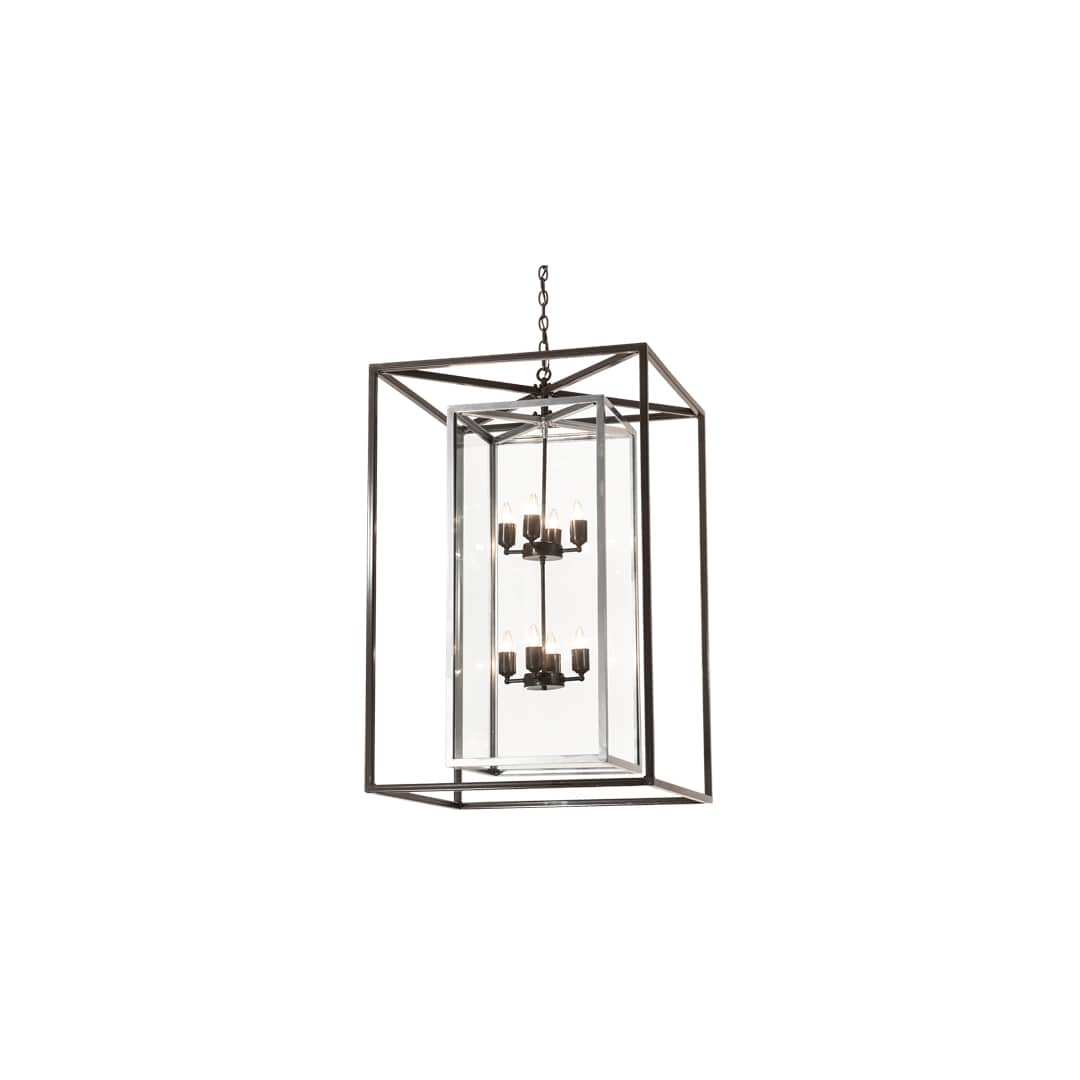 8 Light 40" Wide Taper Candle Pendant