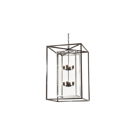 8 Light 40" Wide Taper Candle Pendant