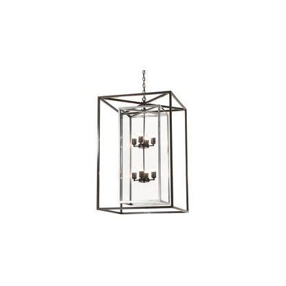 8 Light 40" Wide Taper Candle Pendant