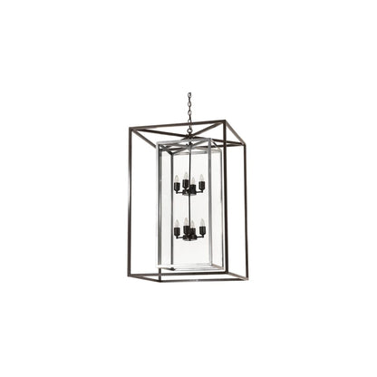 8 Light 40" Wide Taper Candle Pendant