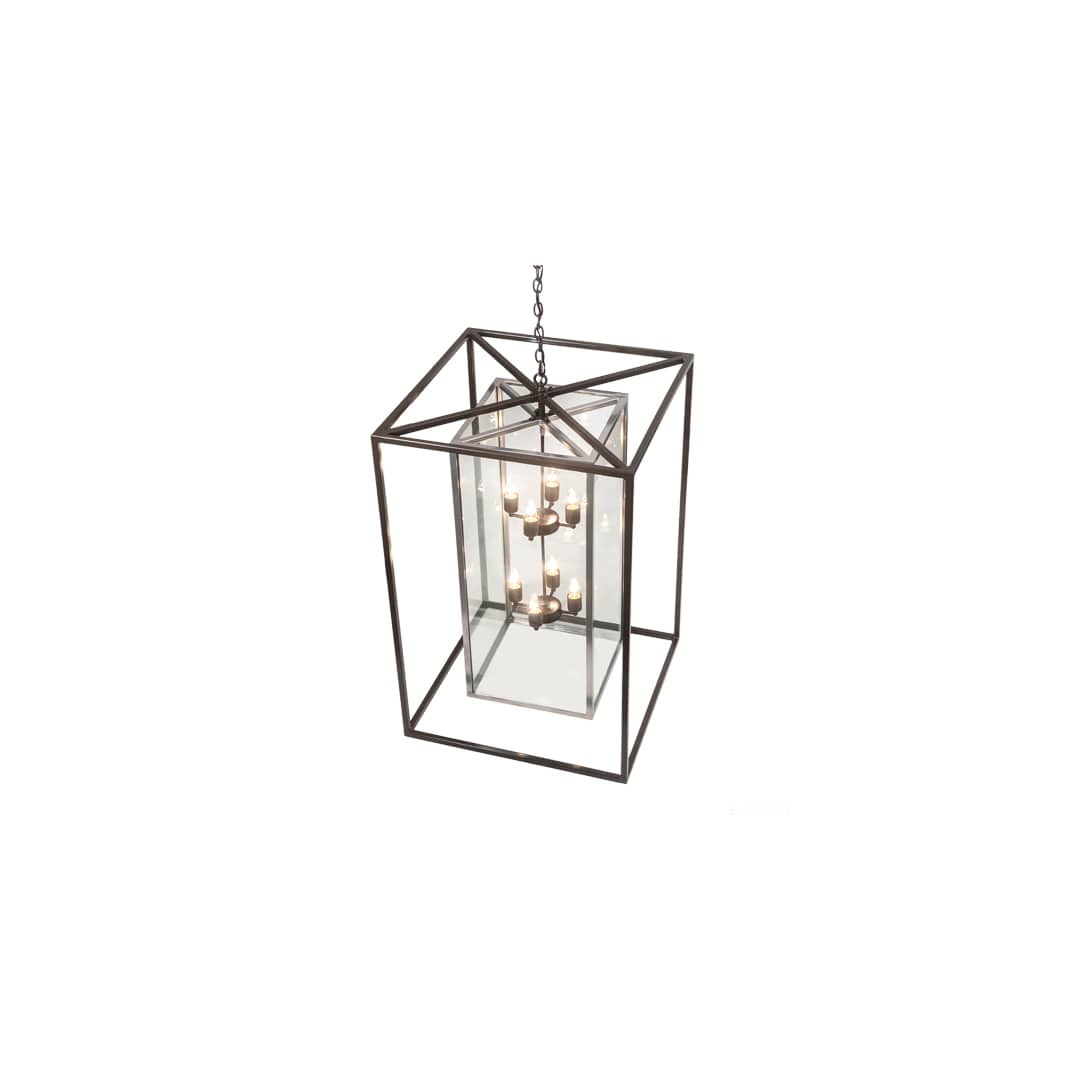 8 Light 40" Wide Taper Candle Pendant