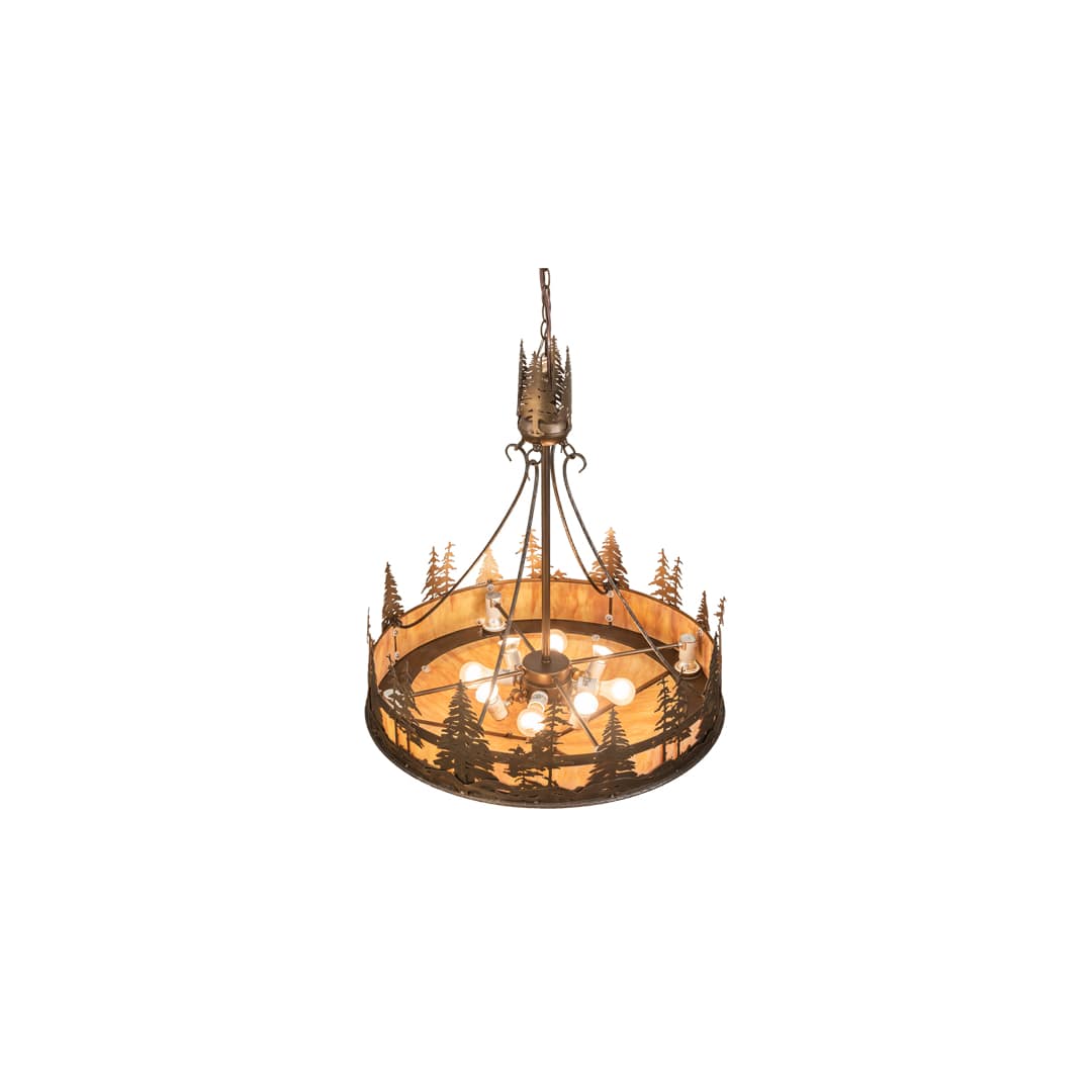 4 Light 30" Wide Abstract Pendant