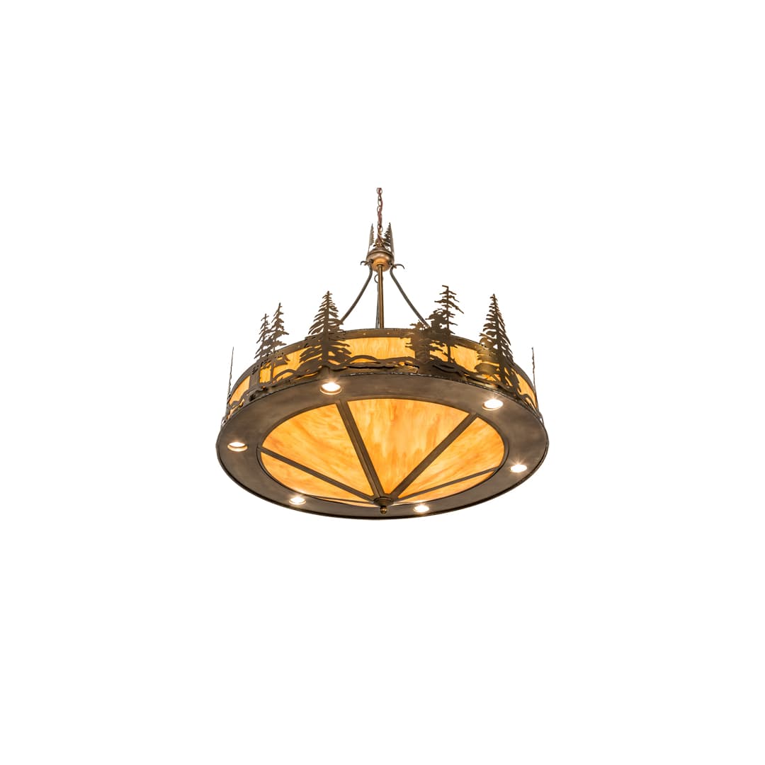 6 Light 41" Wide Abstract Pendant